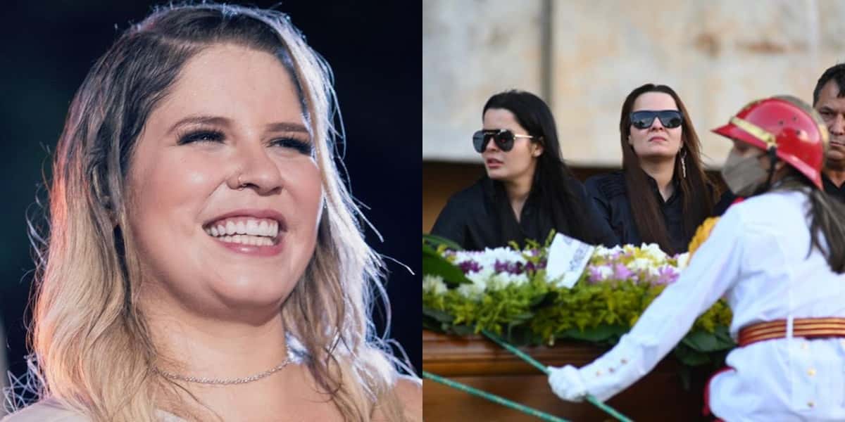 Marília Mendonça teve um cortejo lindo até o cemitério (Foto: Reprodução)