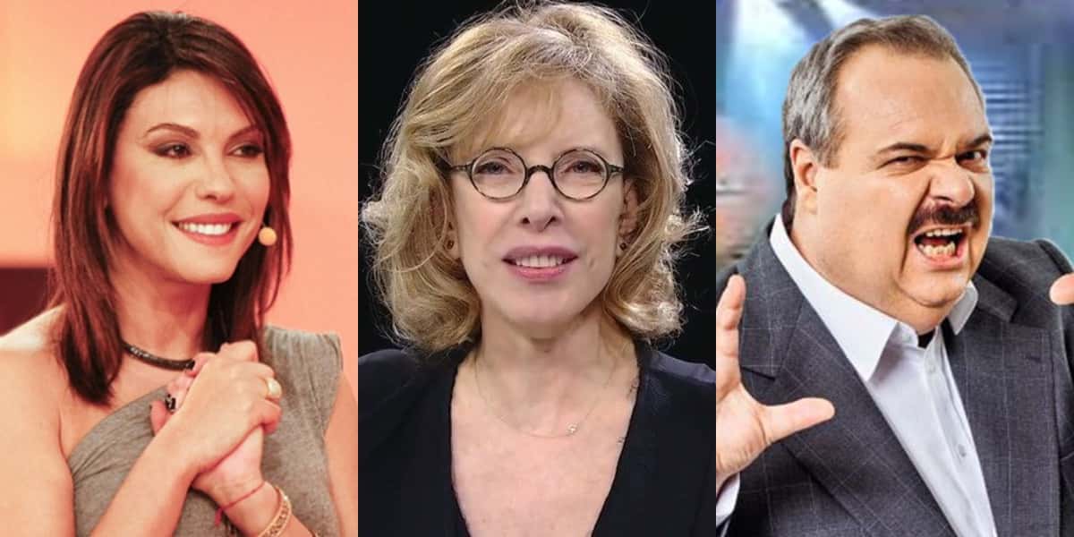Márcia Goldchmidt, Marília Gabriela e Gilberto Barros (Foto: Reprodução/Band/SBT)
