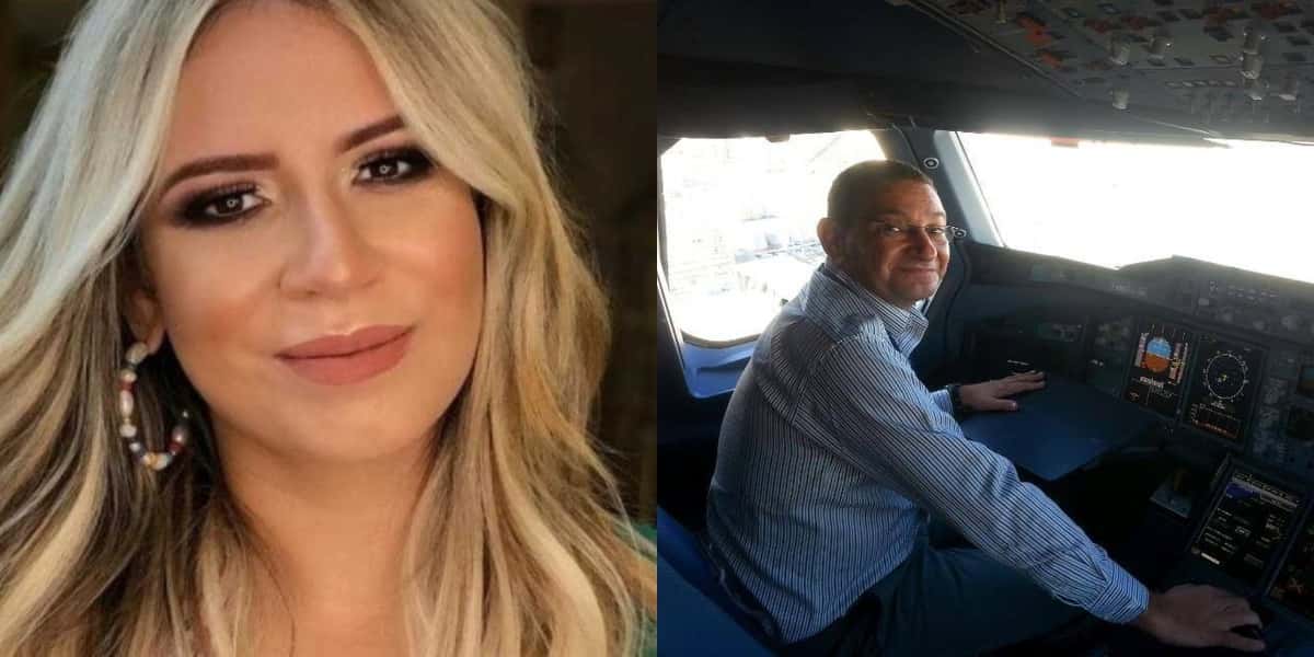 Marília Mendonça e Geraldo Medeiros, piloto do avião que caiu - Foto: Reprodução