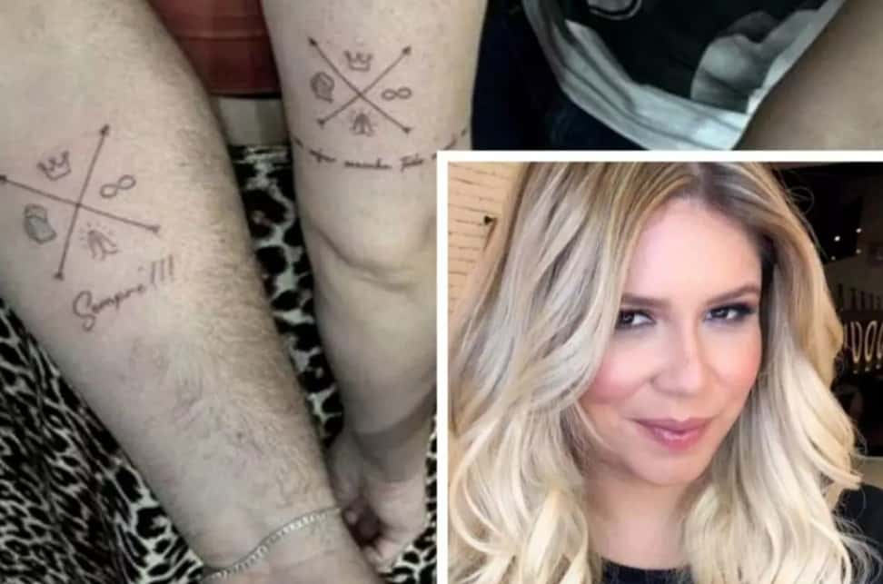 Murilo Huff fez a tatuagem com o símbolo da turnê ‘Todos os Cantos’ (Foto: Reprodução/ Instagram)