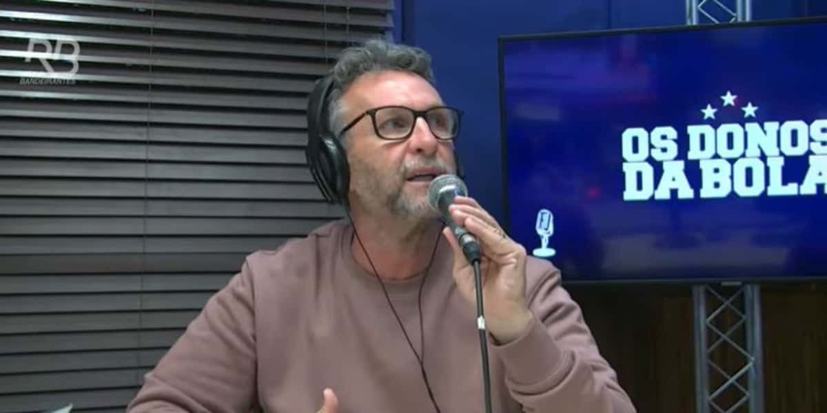 Neto em "Os Donos da Bola" na Rádio Bandeirantes (Foto: Reprodução/YouTube)
