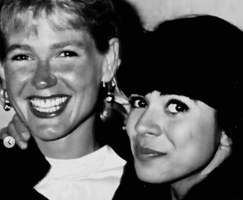 Xuxa e Mara nos anos 90 "Amizade em preto e branco" (Foto: Reprodução/ Instagram)