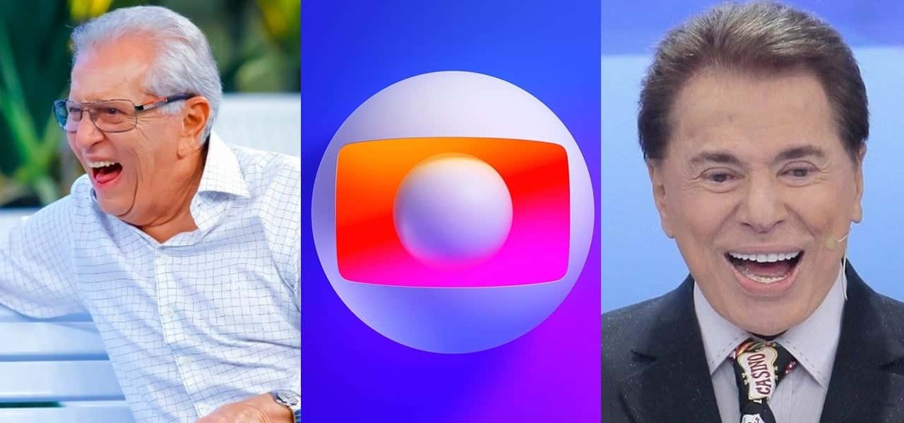 Globo alfinetou o SBT e Carlos Alberto em um comercial (Foto: Montagem/TV Foco)