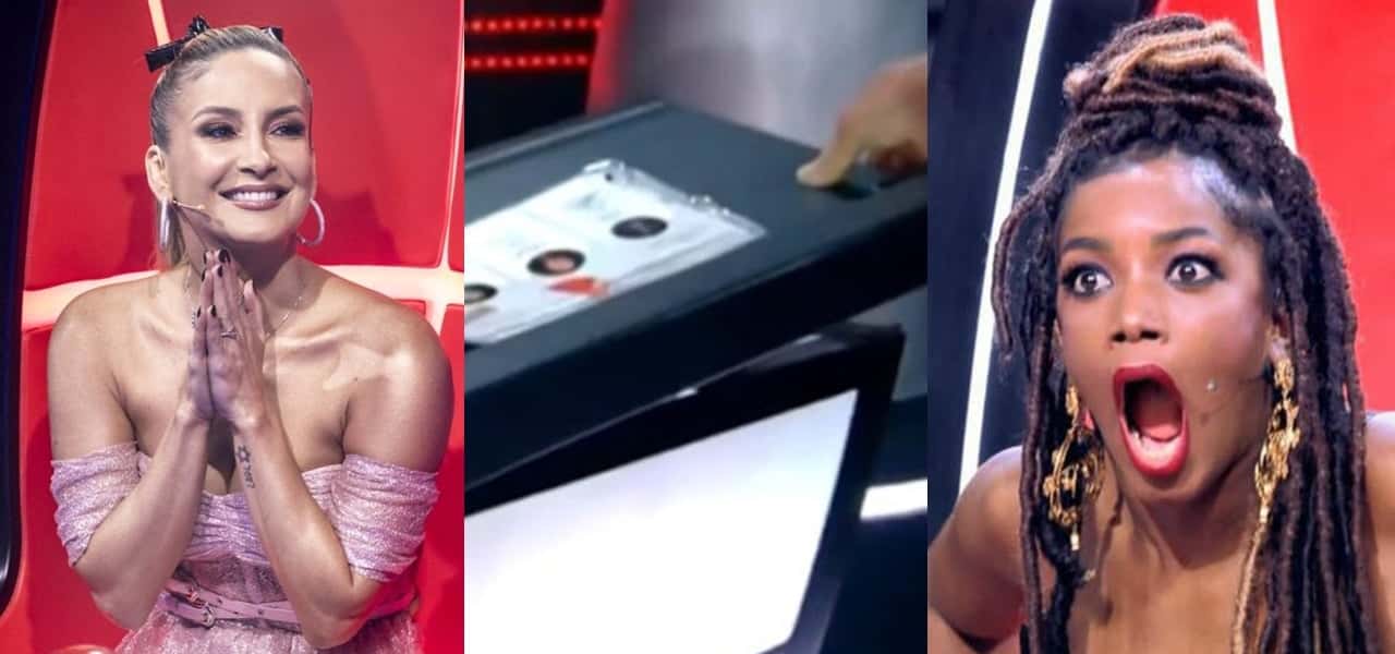 Claudia Leitte e Iza no The Voice Brasil (Foto: Montagem/TV Foco)