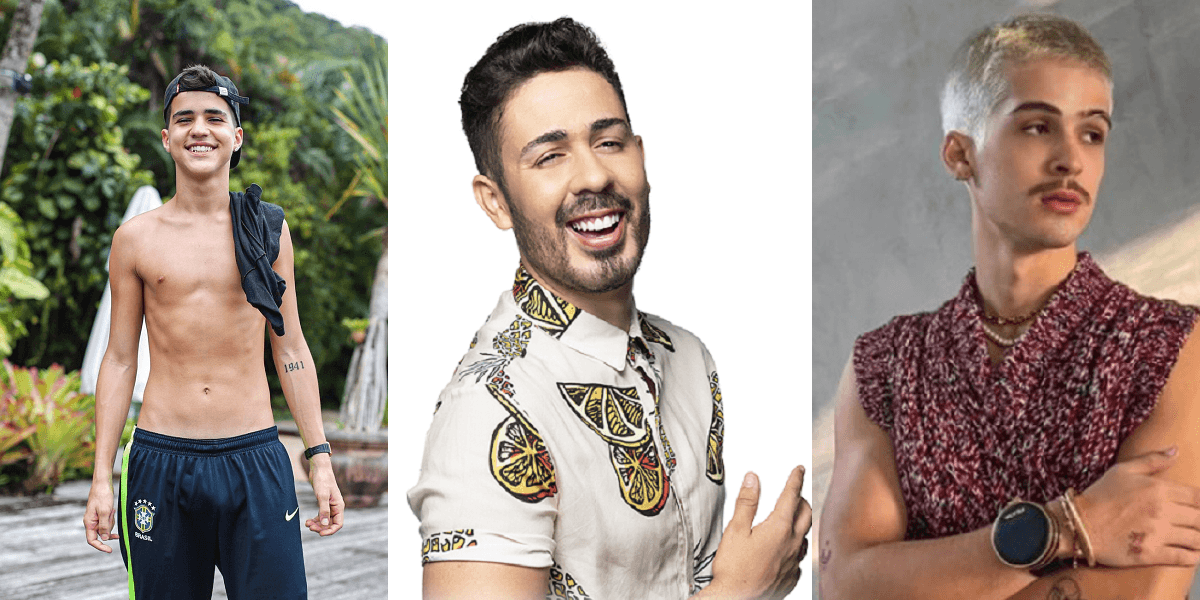 Drico Alves, Carlinhos Maia e João Guilherme mostram demais nas redes sociais (Foto: Divulgação)