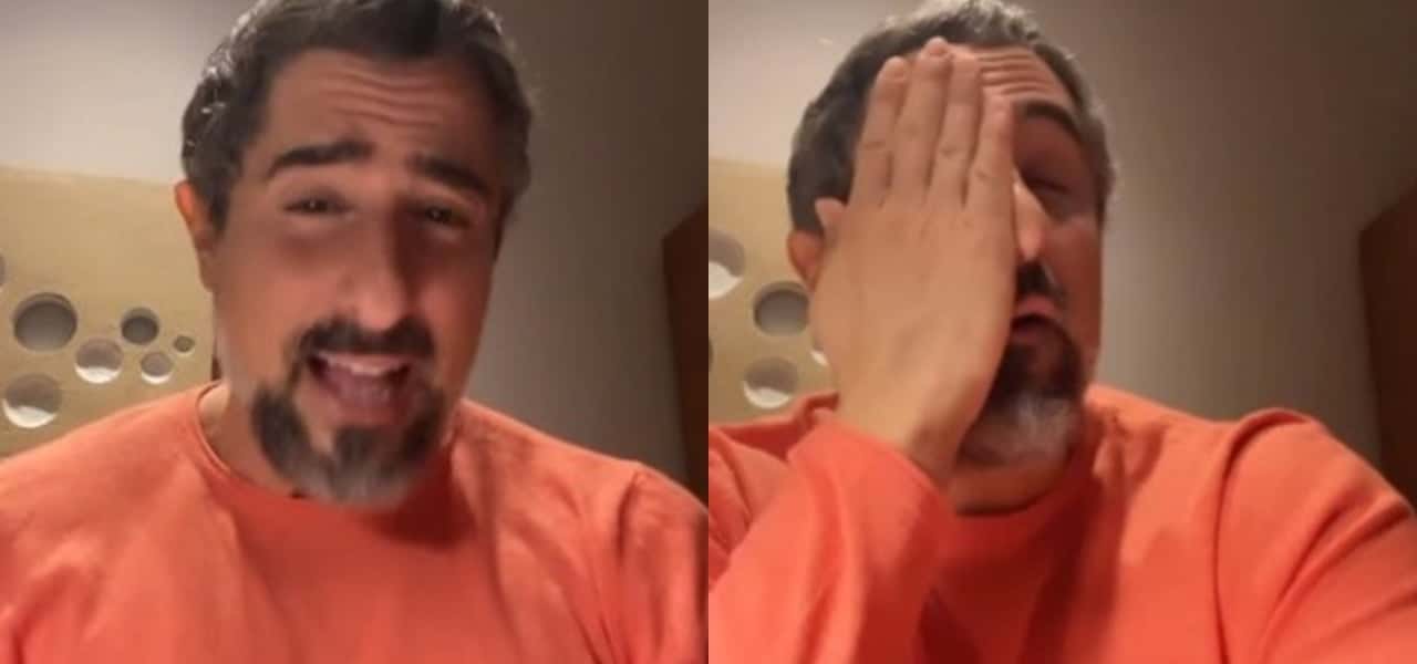 Marcos Mion se emocionou nos stories do Instagram (Foto: Montagem)