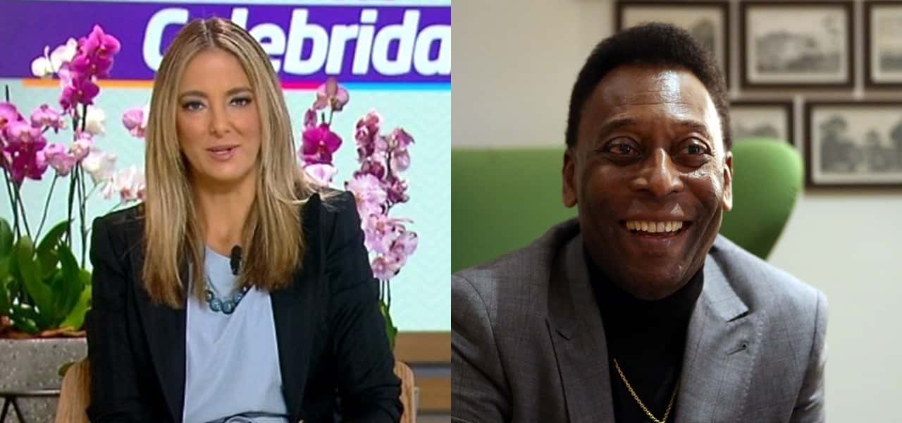 Ticiane Pinheiro falou sobre a internação de Pelé durante o Hoje Em Dia, na Record (Foto: Montagem/TV Foco)