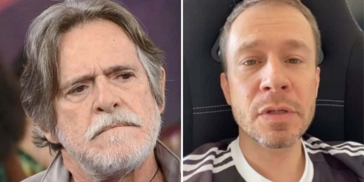 Zé de Abreu provocou Tiago Leifert após ataque do apresentador contra Ícaro Silva (Imagem: Montagem)