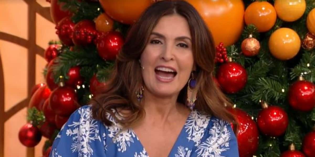 Fátima Bernardes no "Encontro" (Foto: Reprodução/TV Globo)