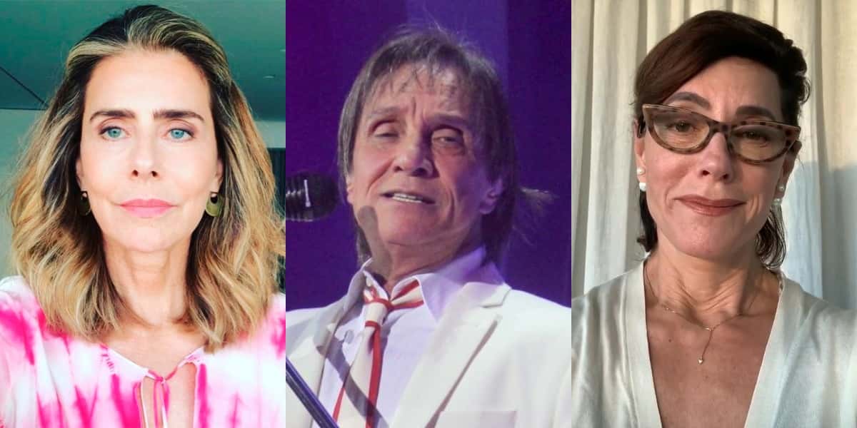 Maitê Proença, Roberto Carlos e Christiane Torloni (Foto: Reprodução/Instagram/TV Globo)