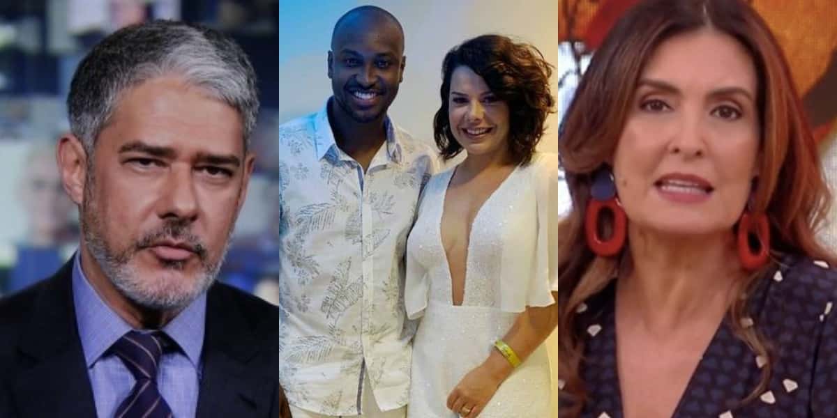 William Bonner, Fernanda Souza, Thiaguinho e Fátima Bernardes (Foto: Reprodução)