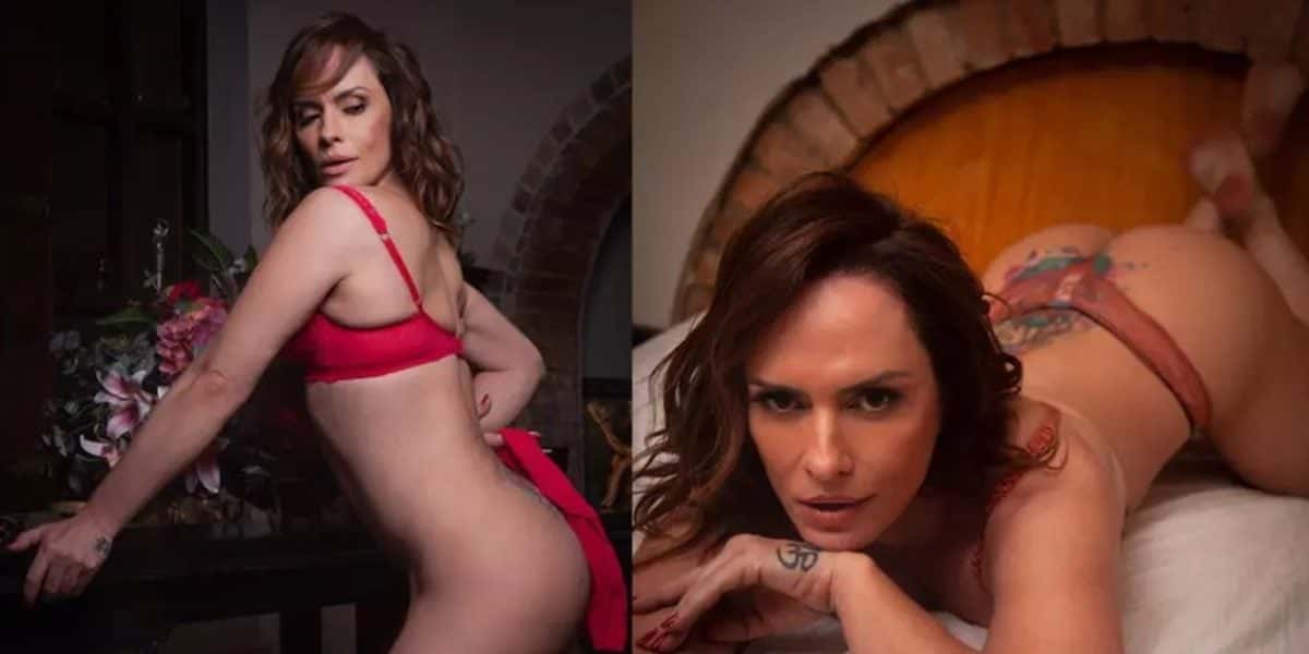 Núbia Oliiver é sucesso absoluto na plataforma OnlyFans com suas fotos sensuais só para assinantes (Foto: Montagem/ Reprodução)