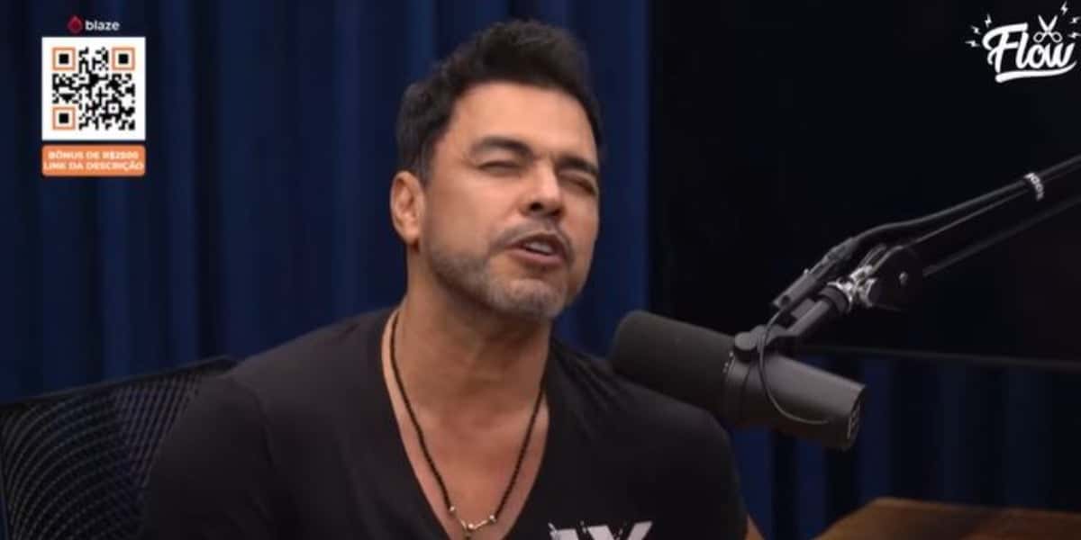 Zezé Di Camargo no "Flow Podcast" (Foto: Reprodução/YouTube)