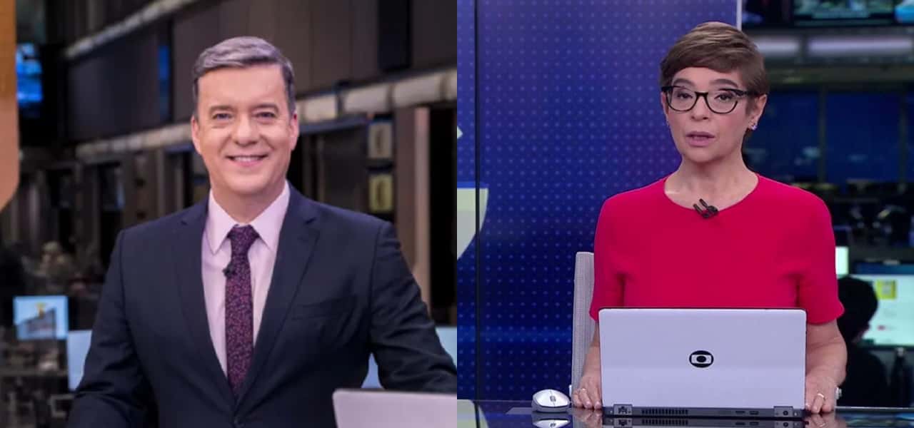 Roberto Kovalick e Renata Lo Prete enfrentarão cortes no mês de fevereiro na Globo- Foto: Montagem