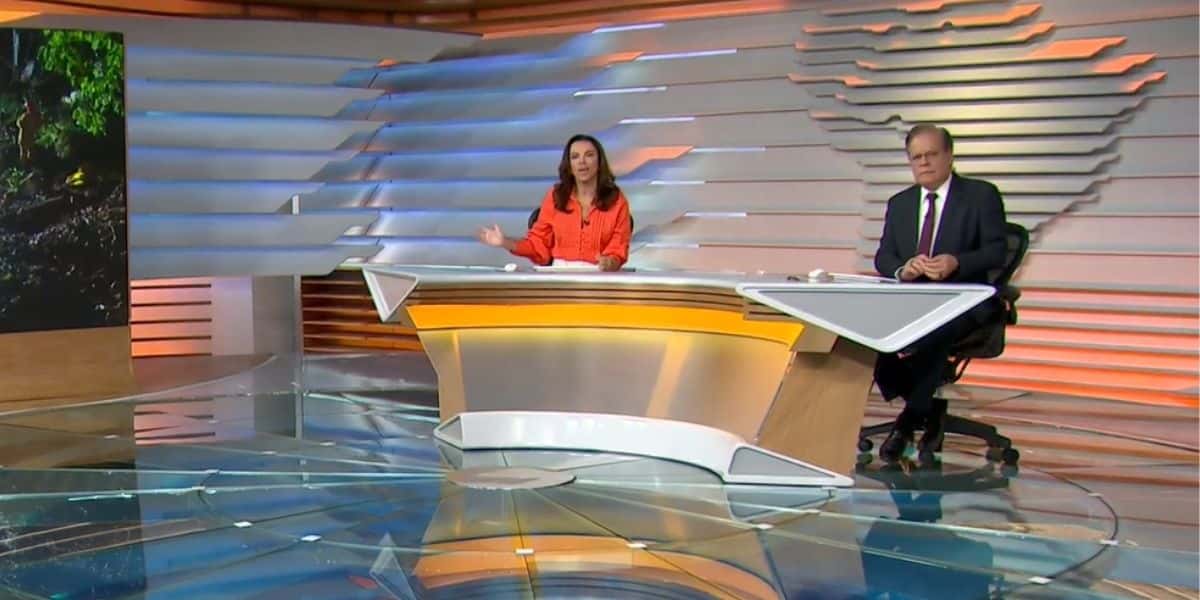 Ana Paula Araújo e Chico Pinheiro no Bom Dia Brasil (Foto: Reprodução)