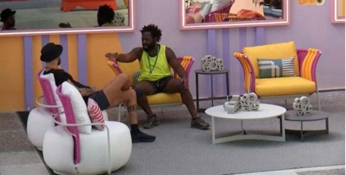 Rodrigo e Douglas falaram sobre os rumos do jogo no BBB22 (Foto: Reprodução / Globoplay)