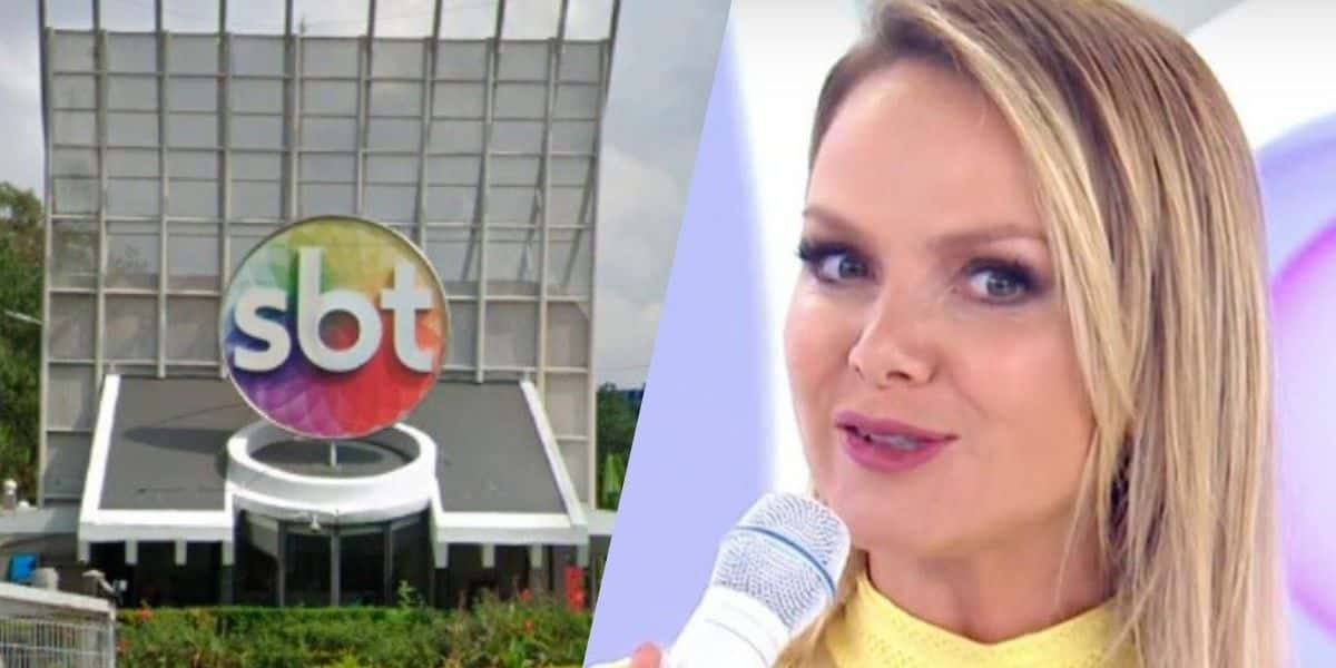 Eliana e a sede do SBT (Montagem: TV Foco)