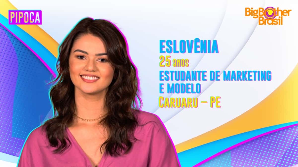 Eslovênia foi do BBB 22. (Foto: Reprodução / Globo)