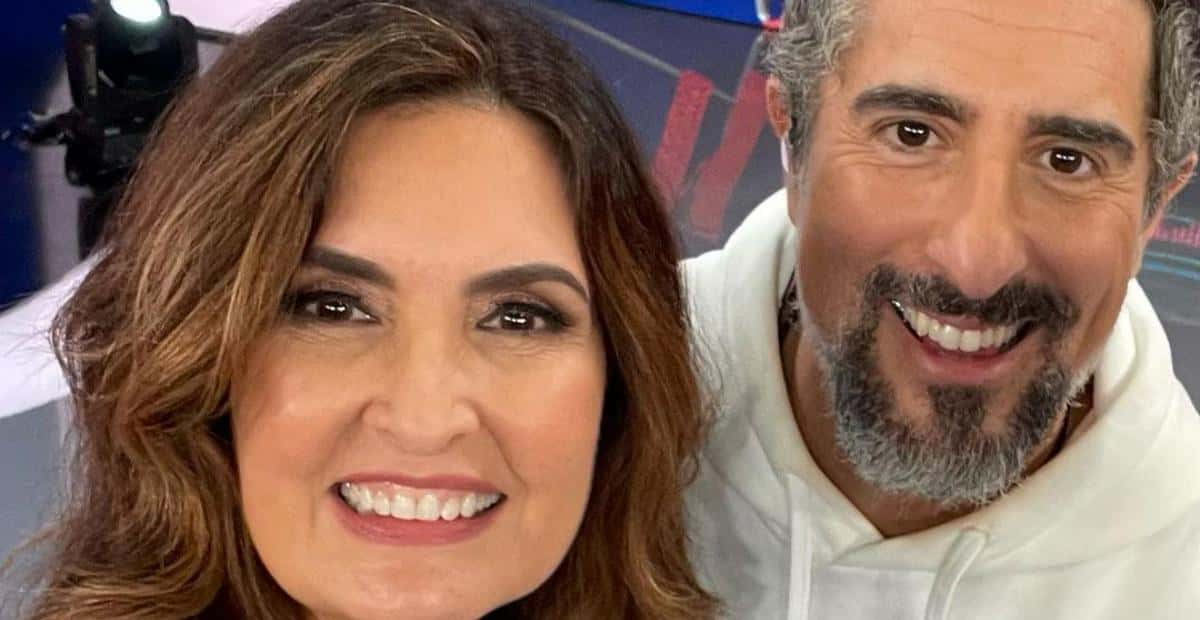 Fátima Bernardes esteve no Caldeirão de Marcos Mion na Globo (Foto: Reprodução)