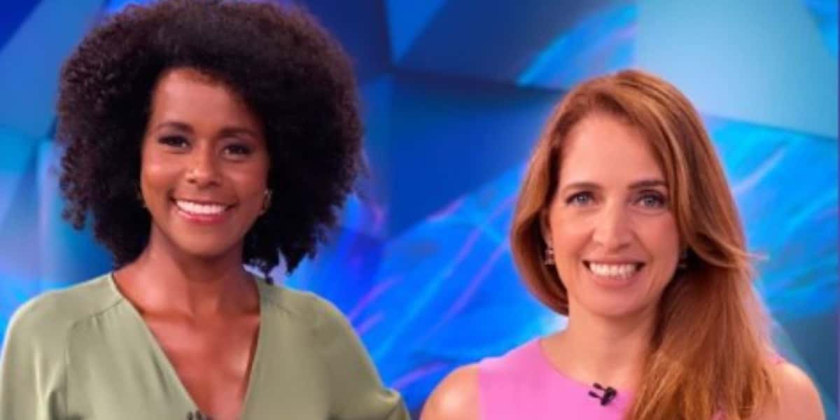 Maju Coutinho e Poliana Abritta no "Fantástico" (Foto: Reprodução)