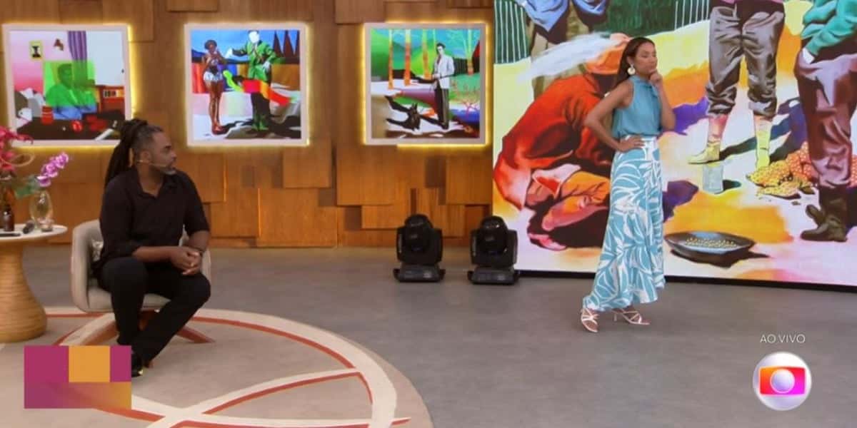 Manoel Soares e Patrícia Poeta no "Encontro" (Foto: Reprodução/TV Globo)