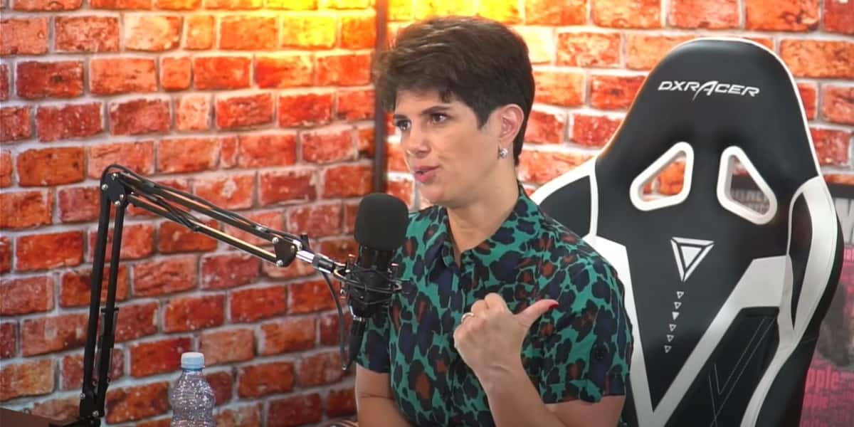 Mariana Godoy em entrevista com Reinaldo Gottino (Foto: Reprodução)