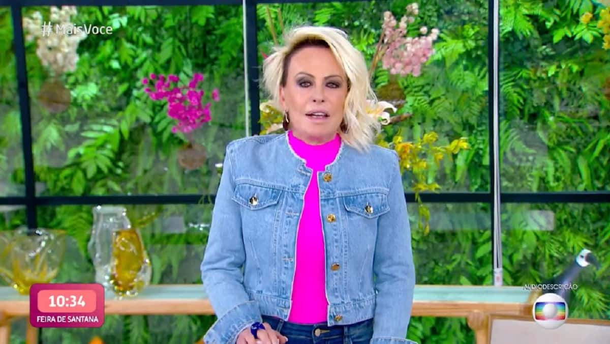 Ana Maria Braga é interrompida às pressas no Mais Você (Foto: Reprodução/Globo)
