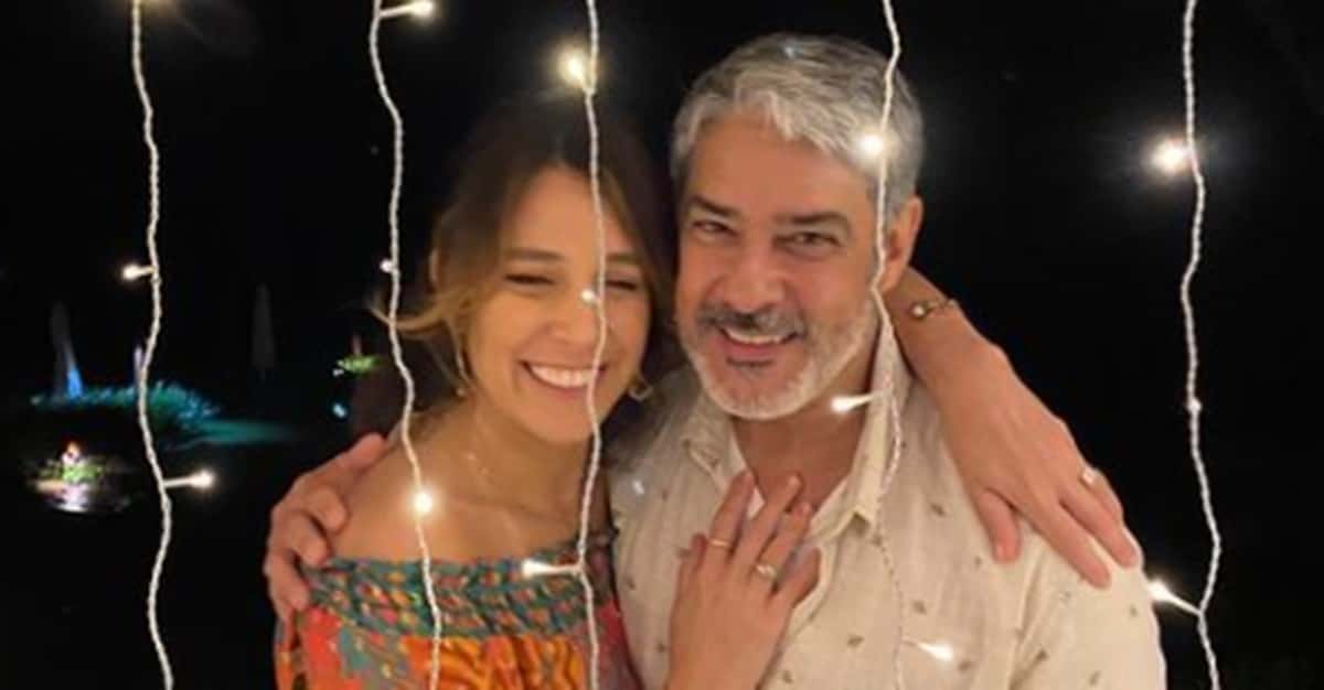 Natasha Dantas e William Bonner estão há 4 anos unidos (Reprodução/ Instagram)