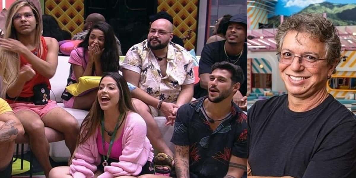 Boninho mandou recado na lata para os brothers (Foto: montagem)