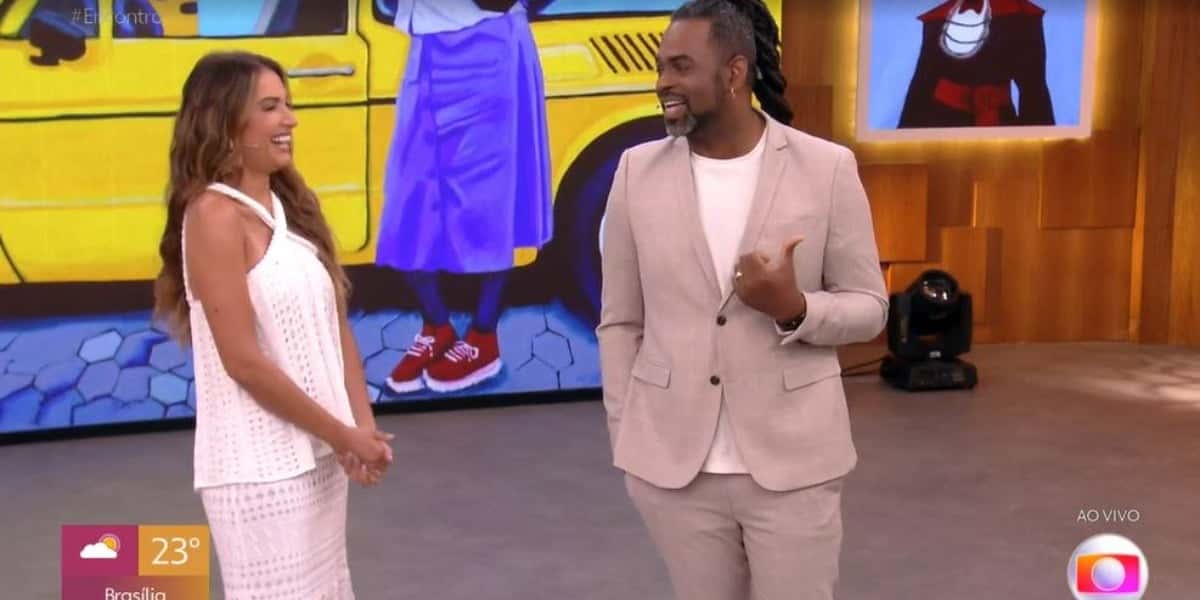 Patrícia Poeta e Manoel Soares no "Encontro" (Foto: Reprodução/TV Globo)