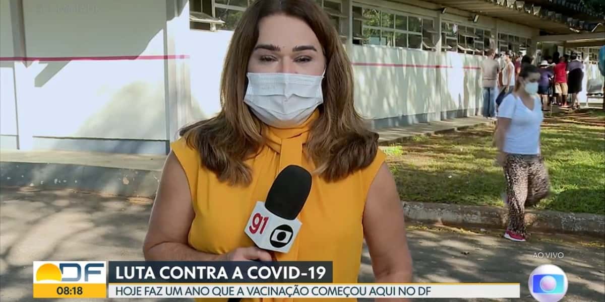 Repórter da Globo vai aos prantos ao vivo, após anunciar morte do pai - Foto: Reprodução