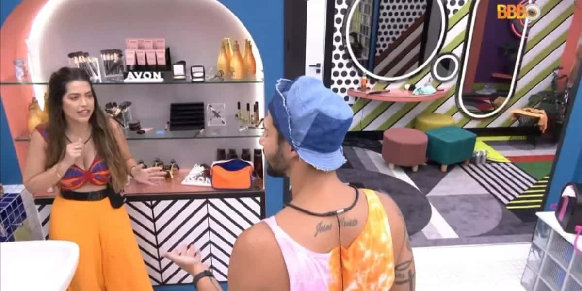 Rodrigo acabou dando um fora em Laís no BBB22 (Foto: Reprodução)