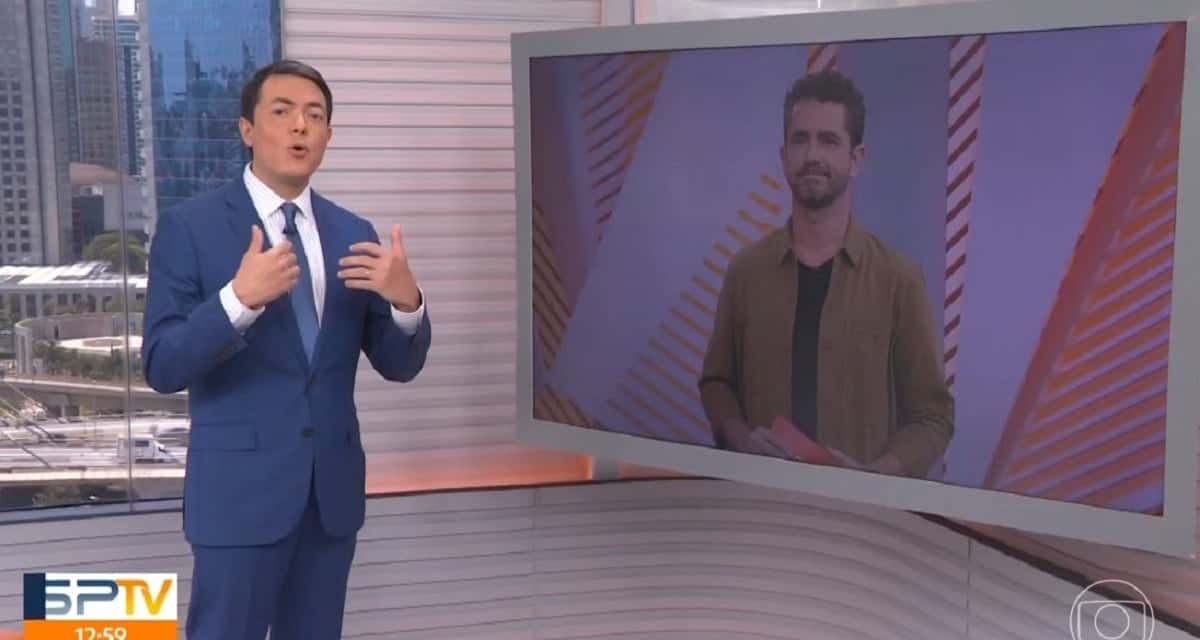 Alan Severiano e Felipe Andreoli durante a ponte do SP1 com o Globo Esporte- Foto: Reprodução