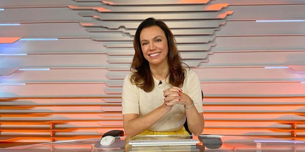 Ana Paula Araújo comanda o Bom Dia Brasil na Globo (Foto: Reprodução)