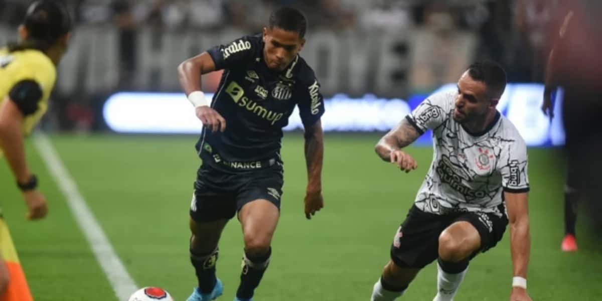 Jogo de Corinthians x Santos marcou boa audiência na Record (Foto: Reprodução)