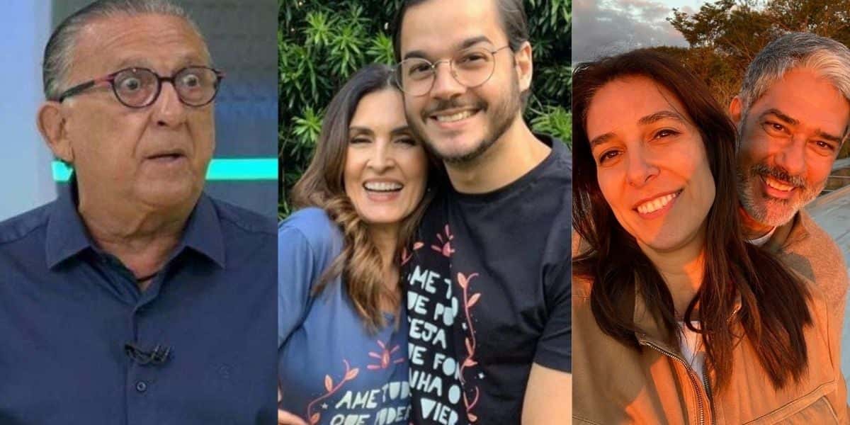 Galvão Bueno, Fátima Bernardes, Túlio Gadêlha, Natasha Dantas e William Bonner (Reprodução)