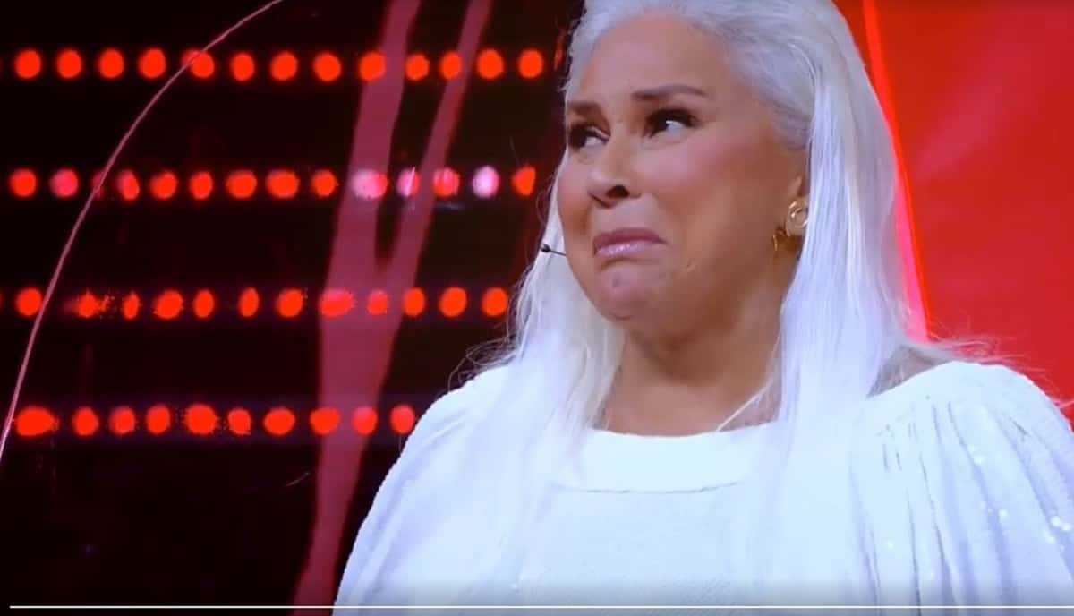 Fafá de Belém chorou ao falar sobre sua carreira no The Voice- Foto: Reprodução-Globo