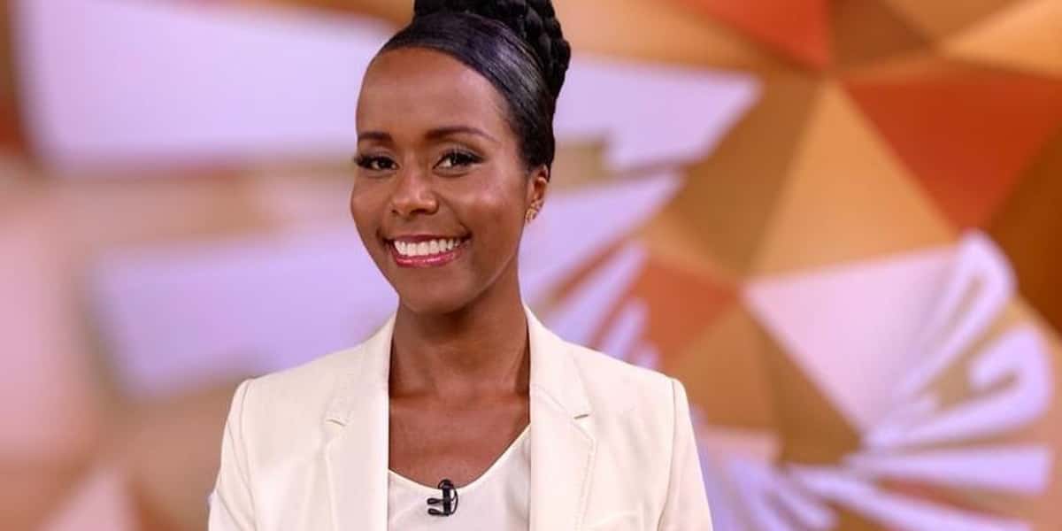 Maju Coutinho no "Fantástico" (Foto: Reprodução/Globo)