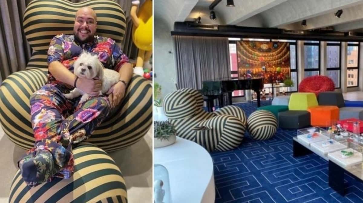 Duas poltronas na cobertura de Tiago Abravanel somam mais de R$ 100 mil (Foto: Reprodução / Internet)
