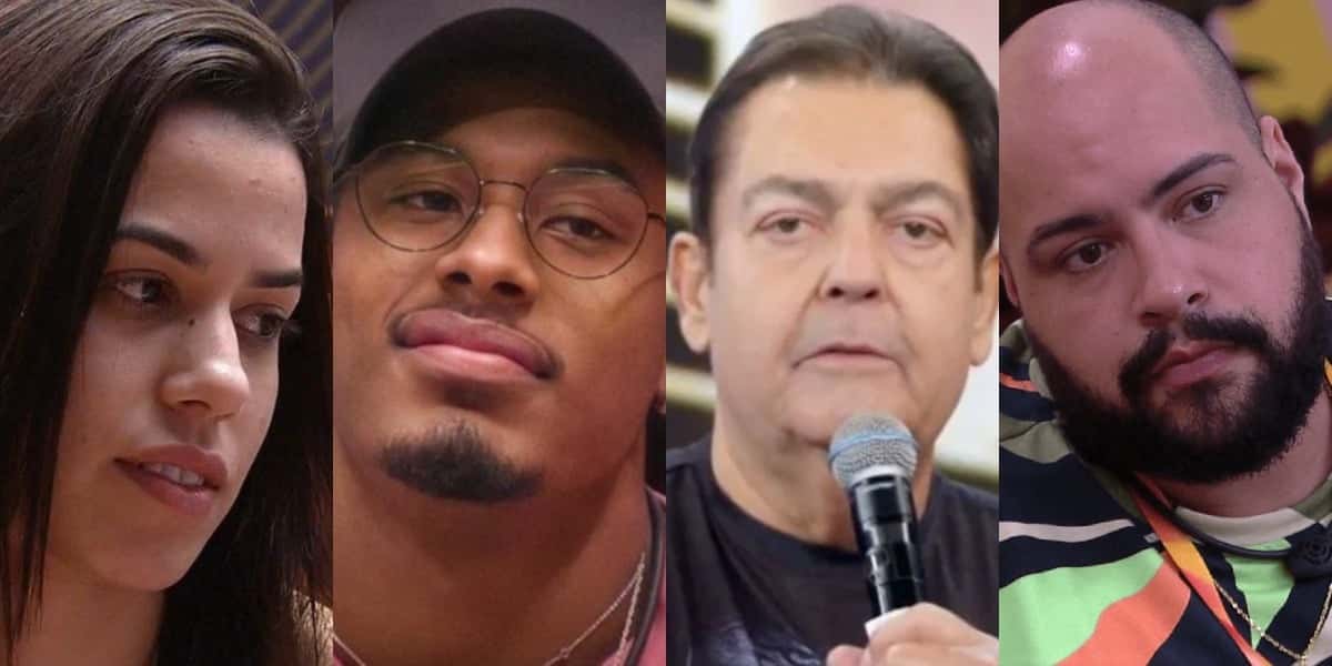 Larissa, Paulo André, Faustão e Tiago Abravanel foram destaques (Foto: Reprodução)