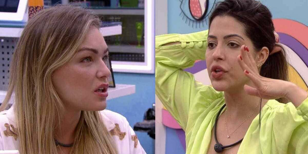 BBB22: Bárbara e Láis discutem por causa de Gustavo (Foto: Reprodução/Montagem)