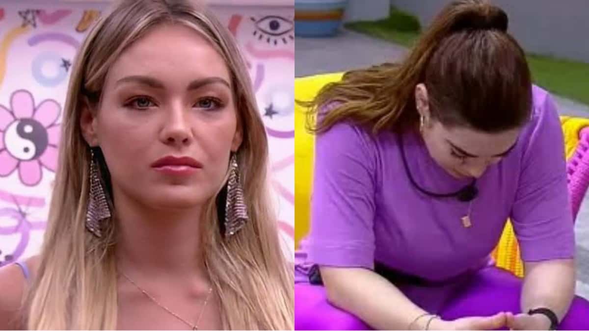Bárbara fala mal de Naiara no BBB22 (Montagem/ Reprodução)