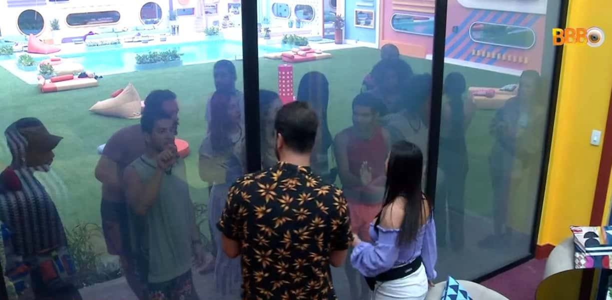 Participantes da Casa de Vidro falaram com brothers no BBB22 (Foto: Reprodução / Globoplay)