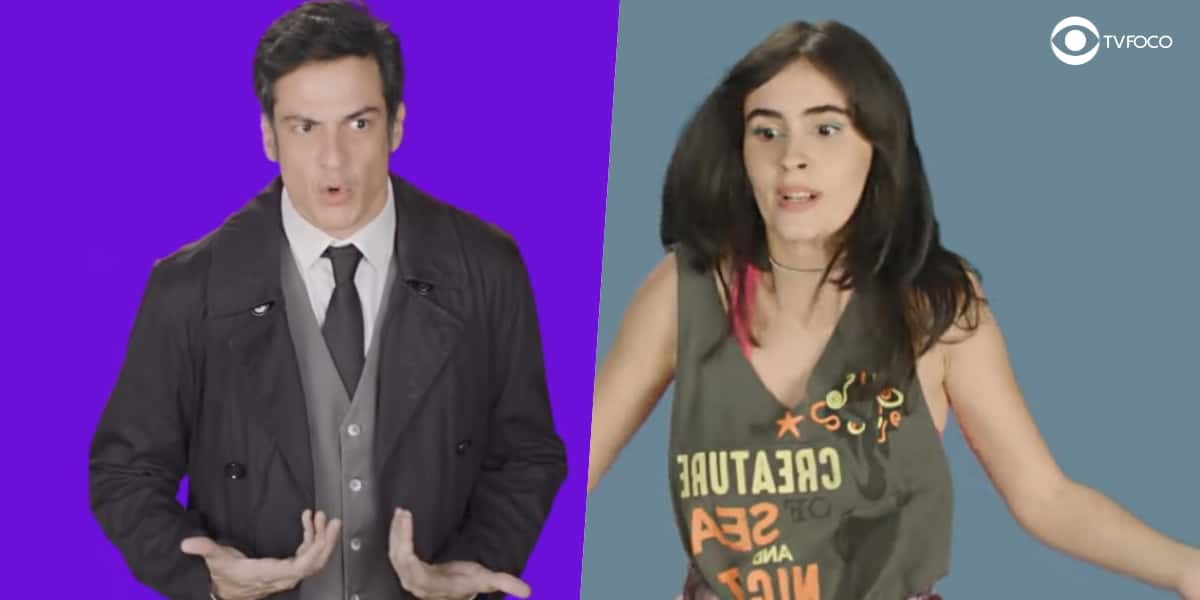 Mateus vira Flávia e Valentina vira Guilherme na novela Quanto Mais Vida Melhor (Foto: Reprodução/Globo)