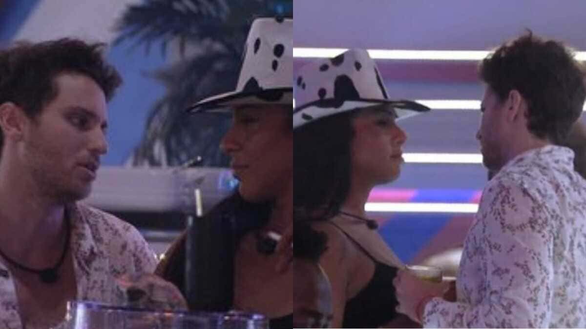 BBB22: Lucas erra pronome de Linn da Quebrada (Foto: Reprodução/Montagem)
