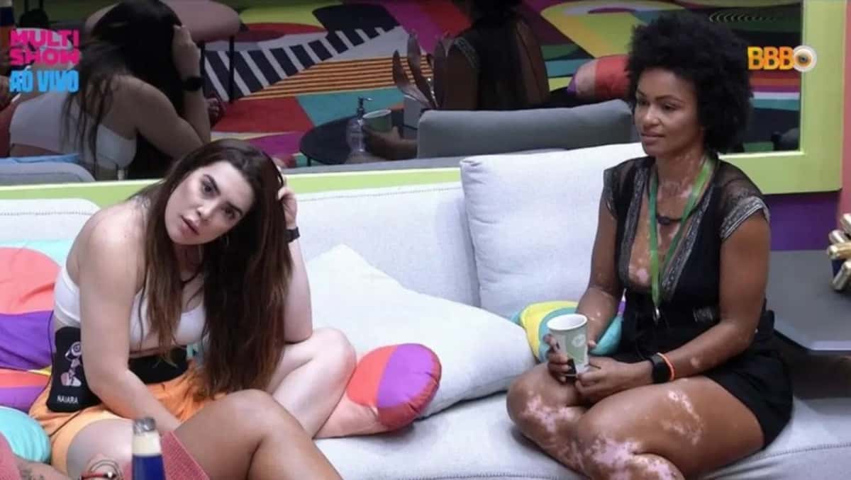 Clima ficou tenso entre Naiara e Natália do BBB22 (Foto: Reprodução / Globoplay)