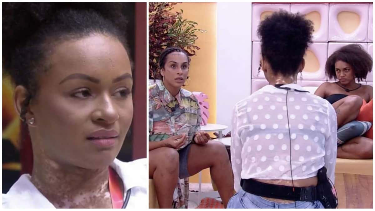 Natália faz pouco caso de suas aliadas e se afasta no BBB22 (Montagem/ Reprodução/ Globoplay)
