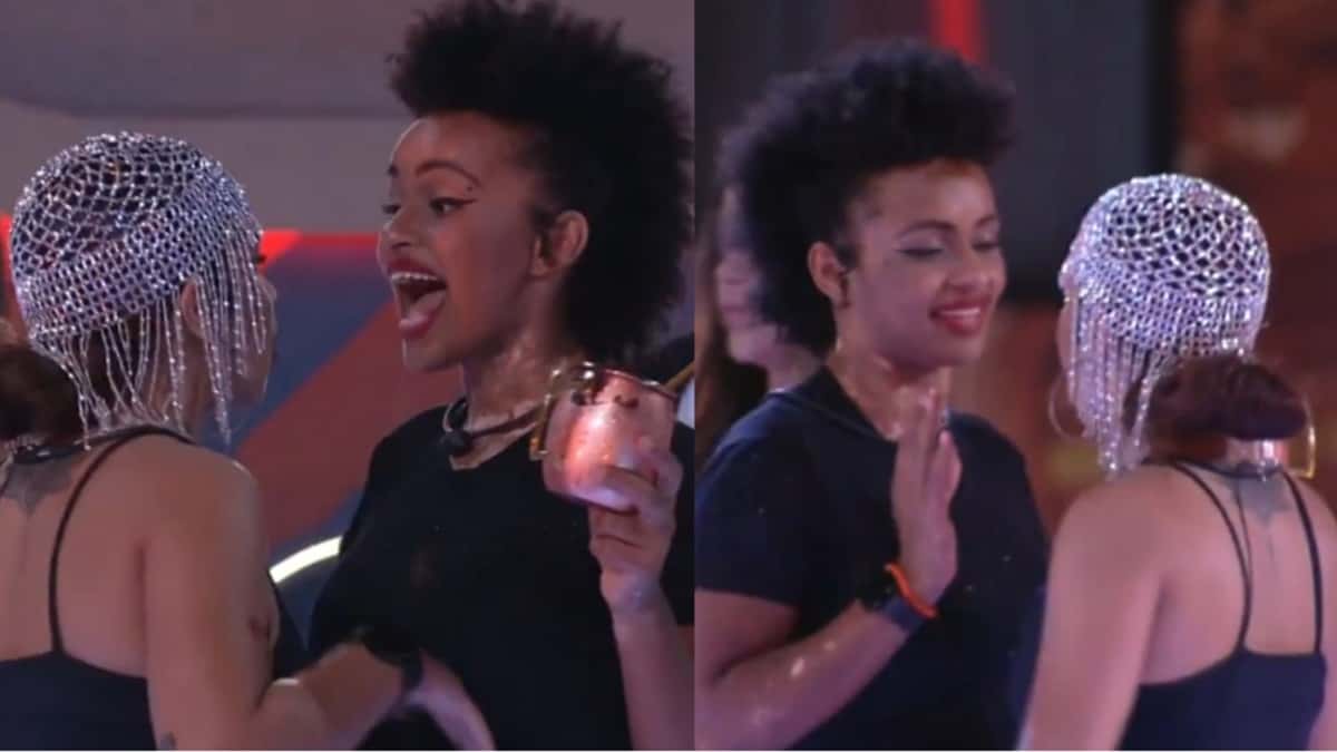 Natália conta para Maria que beijou seu affair Eliezer (Reprodução/ Globoplay)