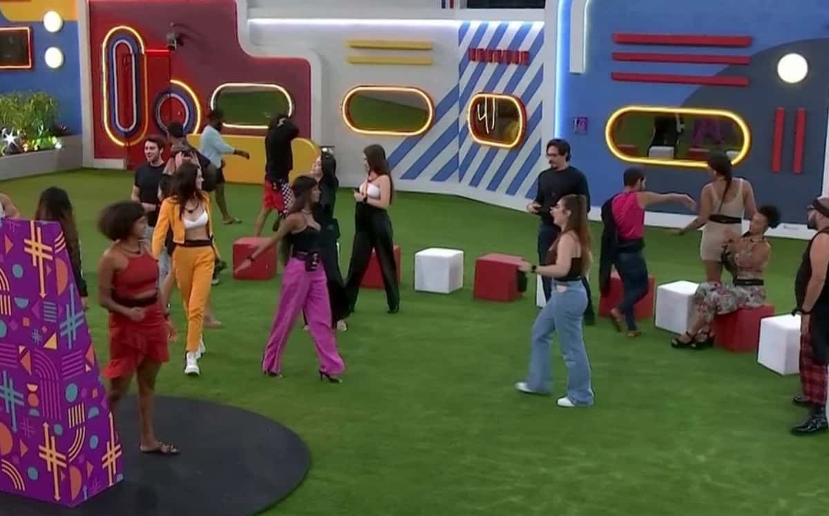 Participantes do BBB22 no terceiro Jogo da Discórdia (Foto: Reprodução / Globoplay)