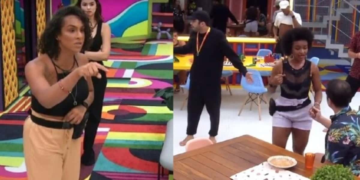 BBB22 teve madrugada marcada por briga generalizada (Imagem: Montagem)